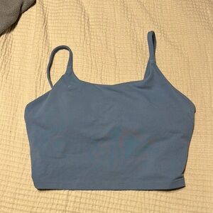 Blue Athletic Crop Top